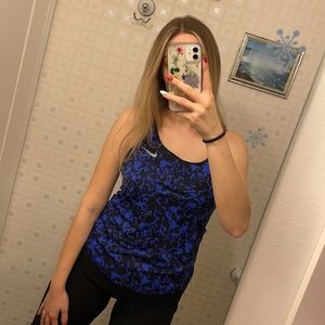 Nike Athletic Tank Top With Reflective Swoosh Logo